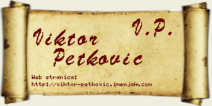 Viktor Petković vizit kartica